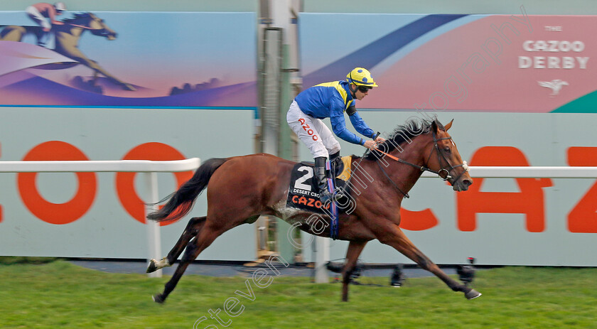 Desert-Crown-0015 
 DESERT CROWN (Richard Kingscote) wins The Cazoo Derby
Epsom 4 Jun 2022 - Pic Steven Cargill / Racingfotos.com