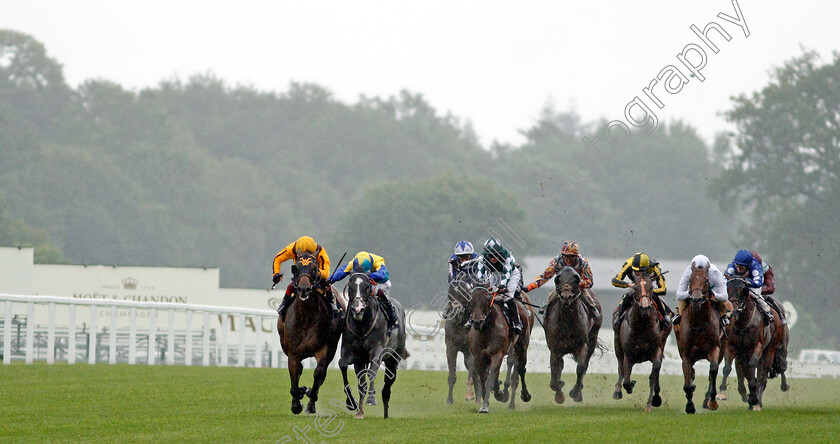 Campanelle-0001 
 CAMPANELLE (left, Frankie Dettori) beats DRAGON SYMBOL (2nd left) in The Commonwealth Cup
Royal Ascot 18 Jun 2021 - Pic Steven Cargill / Racingfotos.com