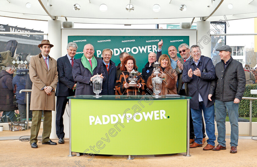 Lisnagar-Oscar-0010 
 Presentation to Racing For Fun for The Paddy Power Stayers Hurdle won by LISNAGAR OSCAR
Cheltenham 12 Mar 2020 - Pic Steven Cargill / Racingfotos.com