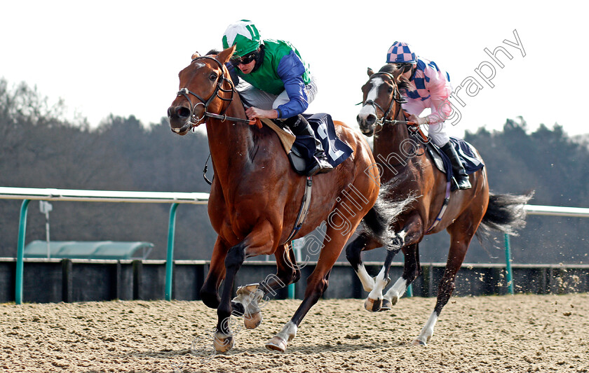 Glentaneous-0003 
 GLENTANEOUS (Ryan Moore) wins The Play Ladbrokes 5-A-Side On Football Novice Stakes
Lingfield 27 Feb 2021 - Pic Steven Cargill / Racingfotos.com