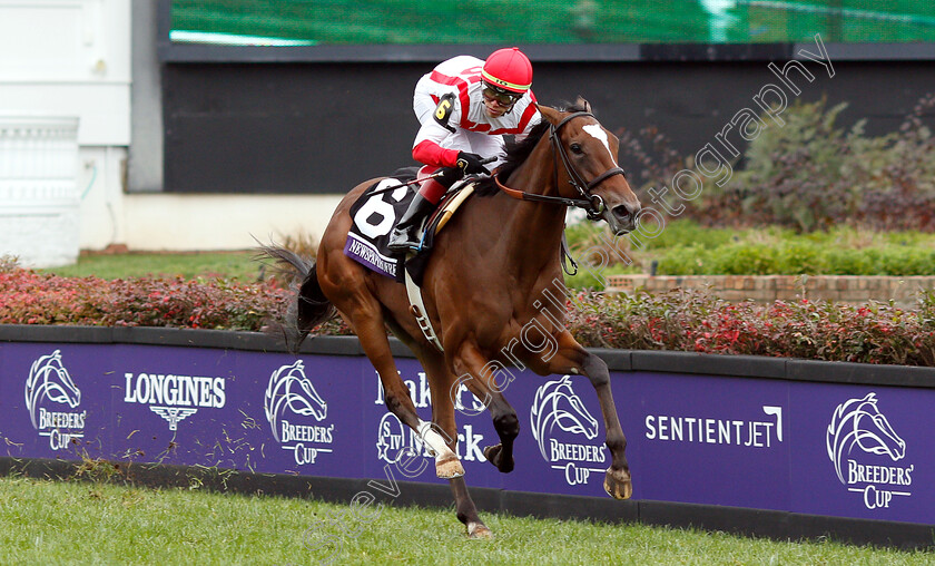 Newspaperofrecord-0007 
 NEWSPAPEROFRECORD (Irad Ortiz) wins The Breeders' Cup Juvenile Fillies Turf
Churchill Downs 2 Nov 2018 - Pic Steven Cargill / Racingfotos.com