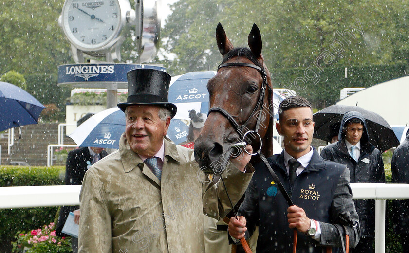 Crystal-Ocean-0015 
 CRYSTAL OCEAN with Sir Michael Stoute after The Prince Of Wales's Stakes
Royal Ascot 19 Jun 2019 - Pic Steven Cargill / Racingfotos.com