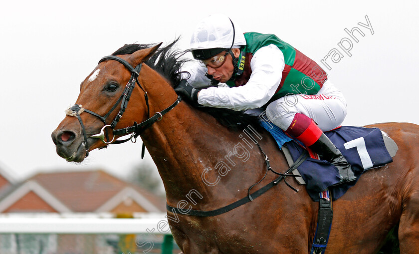 Without-Parole-0008 
 WITHOUT PAROLE (Frankie Dettori) wins The John Kemp 4x4 Centre Of Norwich Novice Stakes Div2 Yarmouth 24 Apr 2018 - Pic Steven Cargill / Racingfotos.com