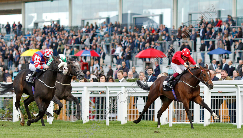 Bickerstaffe-0001 
 BICKERSTAFFE (right, Cieren Fallon) beats STRIKE RED (left) in The Design Work Studios Handicap
Ascot 1 Oct 2021 - Pic Steven Cargill / Racingfotos.com