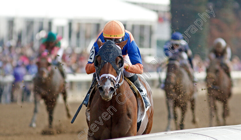 Giant-Mischief-0001 
 GIANT MISCHIEF (Florent Geroux) wins The Lanark Allowance
Breeders Cup Meeting, Keeneland USA, 4 Nov 2022 - Pic Steven Cargill / Racingfotos.com