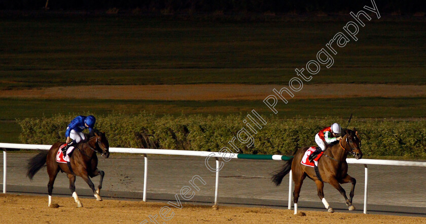 North-America-0002 
 NORTH AMERICA (Richard Mullen) beats THUNDER SNOW (left) in The Al Maktoum Challenge (Round 3) Meydan Dubai 10 Mar 2018 - Pic Steven Cargill / Racingfotos.com