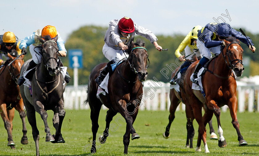 Simmering-0006 
 SIMMERING (centre, Ryan Moore) beats MANDURAH (right) and BETTY CLOVER (left) in The Sodexo Live! Princess Margaret Stakes
Ascot 27 Jul 2024 - Pic Steven Cargill / Racingfotos.com