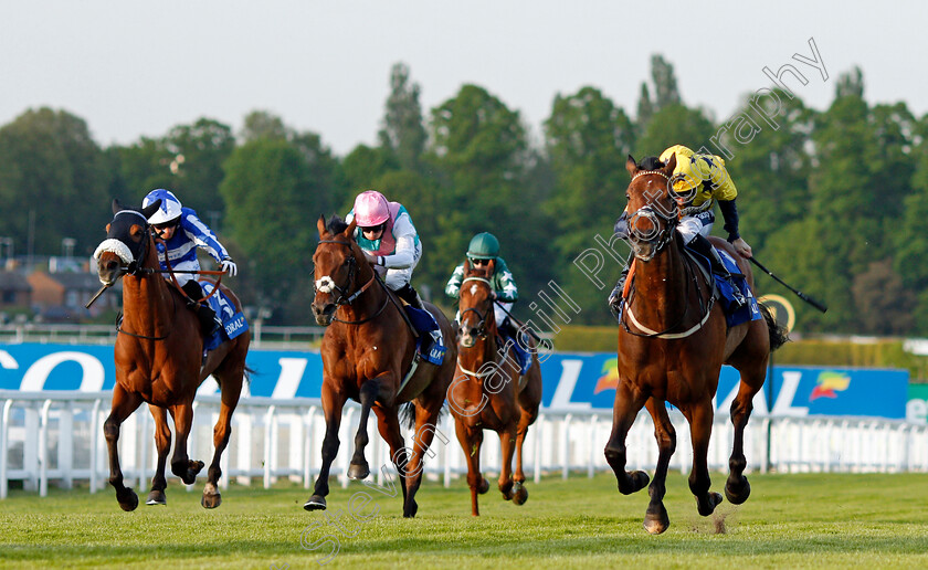 Euchen-Glen-0003 
 EUCHEN GLEN (right, Paul Mulrennan) beats SANGARIUS (centre) and FOX TAL (left) in The Coral Brigadier Gerard Stakes
Sandown 27 May 2021 - Pic Steven Cargill / Racingfotos.com