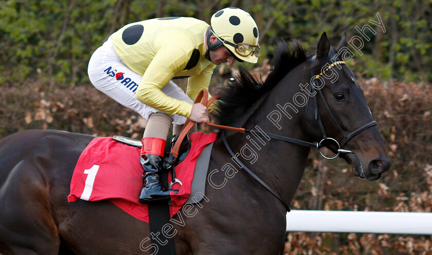 Canvassed-0001 
 CANVASSED (Andrea Atzeni) before The 32Red.com Novice Stakes
Kempton 3 Apr 2019 - Pic Steven Cargill / Racingfotos.com