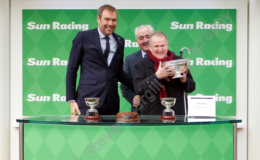 Paisley-Park-0014 
 Presentation to Andrew Gemmell for The Sun Racing Stayers Hurdle won by PAISLEY PARK
Cheltenham 14 Mar 2019 - Pic Steven Cargill / Racingfotos.com