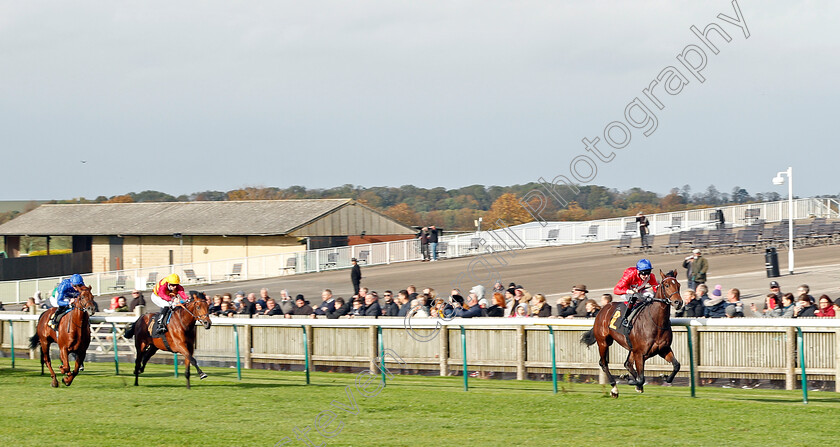 Audience-0001 
 AUDIENCE (Robert Havlin) wins The 888sport British EBF Novice Stakes Div1
Newmarket 29 Oct 2021 - Pic Steven Cargill / Racingfotos.com