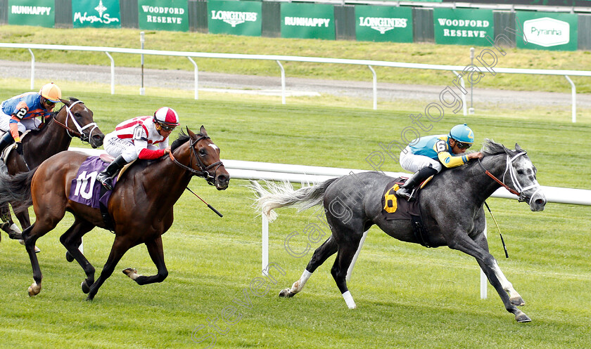 Gidu-0002 
 GIDU (Manuel Franco) beats ANNALS OF TIME (left) in Allowance
Belmont Park USA 7 Jun 2019 - Pic Steven Cargill / Racingfotos.com