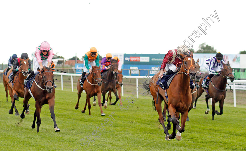 One-Small-Step-0003 
 ONE SMALL STEP (Ryan Moore) wins The Visit attheraces.com Median Auction Maiden Fillies Stakes
Yarmouth 15 Jul 2020 - Pic Steven Cargill / Racingfotos.com