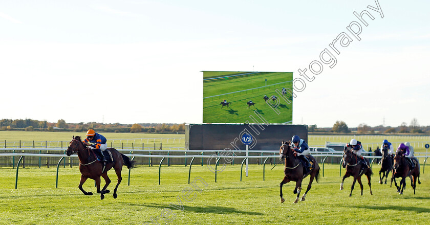 Turntable-0002 
 TURNTABLE (Kaiya Fraser) wins The Newmarket Beacon Thanks Mark Kirby Handicap
Newmarket 28 Oct 2022 - Pic Steven Cargill / Racingfotos.com