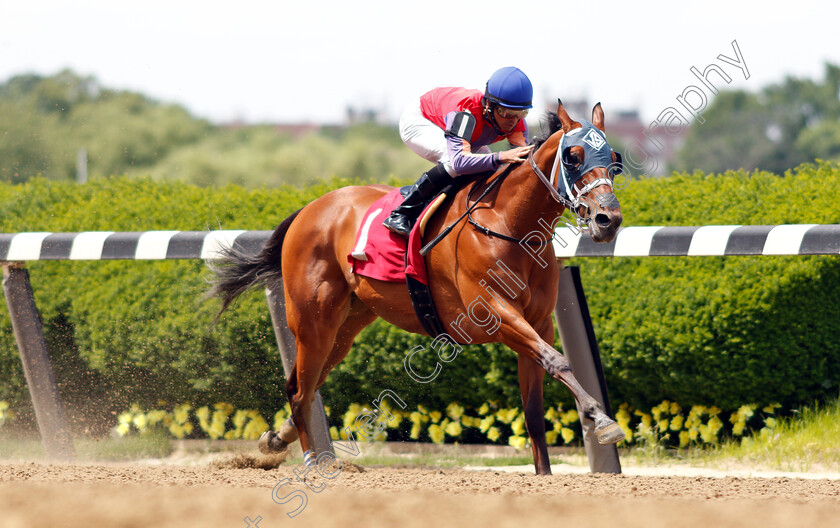 H-Man-0005 
 H MAN (Jose Lezcano) wins Allowance
Belmont Park USA 7 Jun 2019 - Pic Steven Cargill / Racingfotos.com