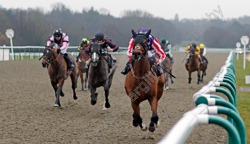 American-Gigolo-0003 
 AMERICAN GIGOLO (Fran Berry) wins The Betway Live Casino Maiden Stakes Lingfield 3 Feb 2018 - Pic Steven Cargill / Racingfotos.com