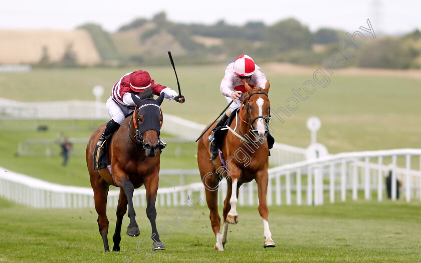 Naomi-Lapaglia-0004 
 NAOMI LAPAGLIA (left, Greg Cheyne) beats IN THESE SHOES (right) in The Bedford Lodge Hotel & Spa Fillies Handicap
Newmarket 15 Jul 2023 - Pic Steven Cargill / Racingfotos.com