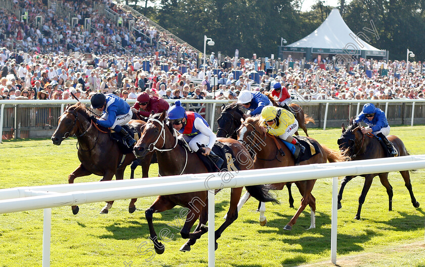 Naval-Intelligence-0001 
 NAVAL INTELLIGENCE (John Egan) beats GABR (left) in The Edmondson Hall Solicitors Sir Henry Cecil Stakes
Newmarket 12 Jul 2018 - Pic Steven Cargill / Racingfotos.com