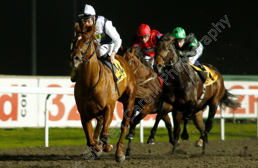 Honest-Albert-0002 
 HONEST ALBERT (Robert Havlin) wins The 100% Profit Boost At 32Redsport.com Novice Median Auction Stakes
Kempton 21 Nov 2018 - Pic Steven Cargill / Racingfotos.com