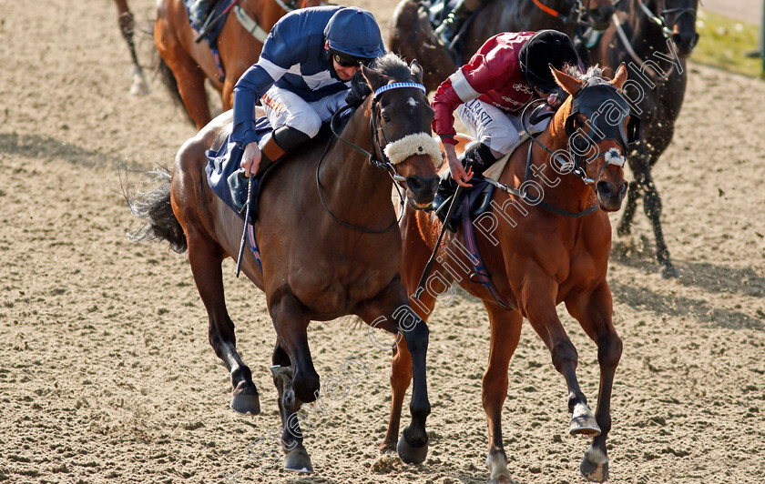 Enough-Already-0004 
 ENOUGH ALREADY (left, Dougie Costello) beats CONVERTIBLE (right) in The Read Katie Walsh On Betway Insider Handicap
Lingfield 27 Feb 2021 - Pic Steven Cargill / Racingfotos.com