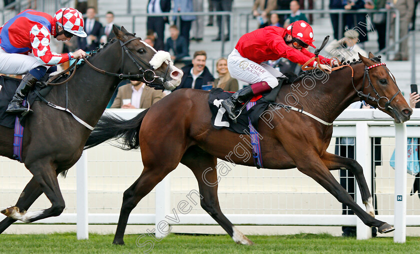 Bickerstaffe-0005 
 BICKERSTAFFE (right, Cieren Fallon) beats STRIKE RED (left) in The Design Work Studios Handicap
Ascot 1 Oct 2021 - Pic Steven Cargill / Racingfotos.com