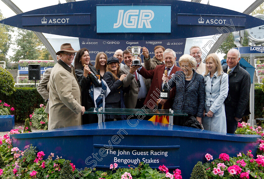 Projection-0011 
 Presentation to Royal Ascot Racing Club for The John Guest Racing Bengough Stakes won by PROJECTION
Ascot 6 Oct 2018 - Pic Steven Cargill / Racingfotos.com