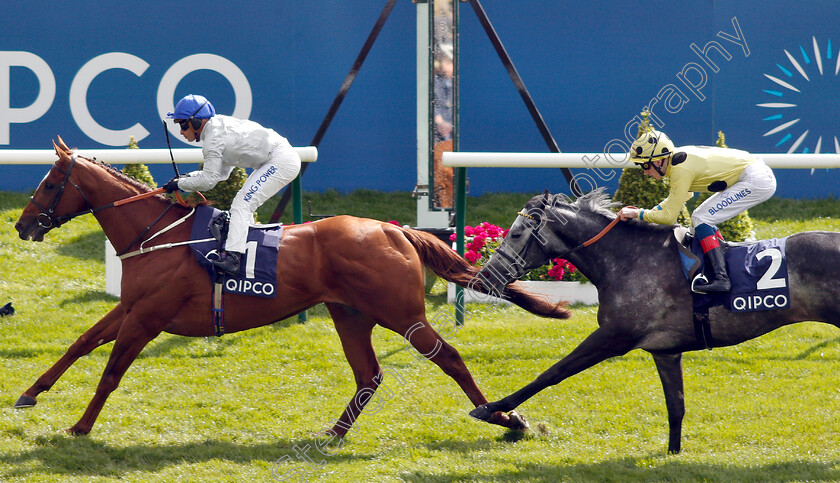 Communique-0006 
 COMMUNIQUE (Silvestre De Sousa) beats DEFOE (right) in The Jockey Club Stakes
Newmarket 4 May 2019 - Pic Steven Cargill / Racingfotos.com