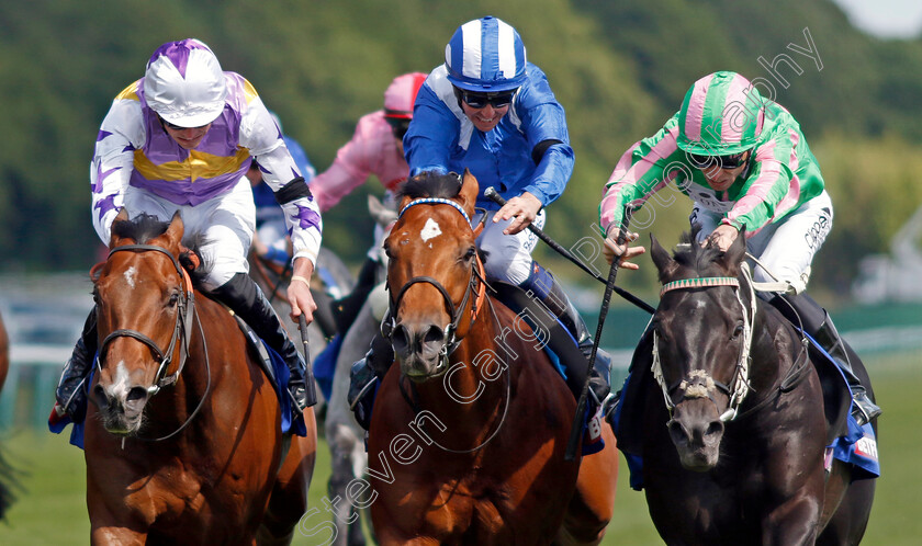 Pogo-0012 
 POGO (right, Kieran Shoemark) beats LANEQASH (centre) and KINROSS (left) in The Betfred John Of Gaunt Stakes
Haydock 28 May 2022 - Pic Steven Cargill / Racingfotos.com