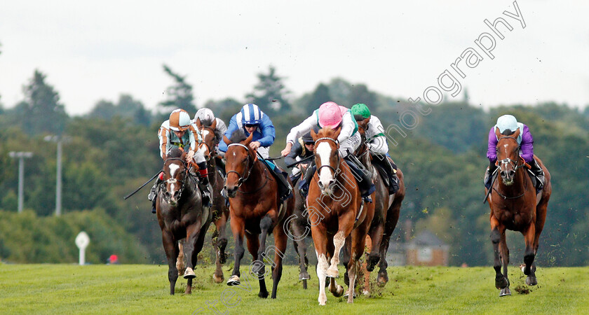 Herculean-0001 
 HERCULEAN (centre, Ryan Moore) beats WADILSAFA (2nd left) in The Charbonnel Et Walker British EBF Maiden Stakes Ascot 8 Sep 2017 - Pic Steven Cargill / Racingfotos.com