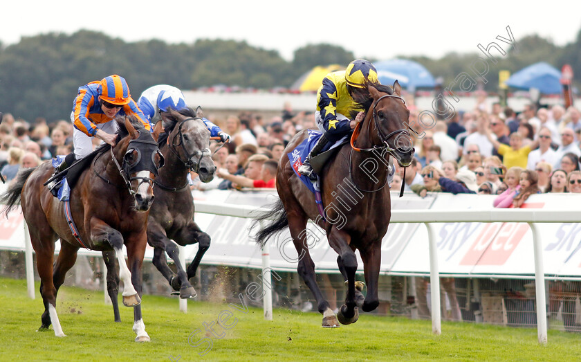 Tabletalk-0004 
 TABLETALK (Rossa Ryan) beats THE EQUATOR (left) in The Sky Bet Melrose Stakes
York 24 Aug 2024 - Pic Steven Cargill / Racingfotos.com