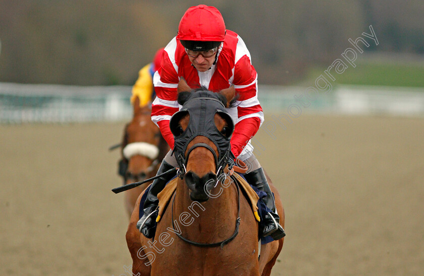 Nomorecalls-0006 
 NOMORECALLS (Joe Fanning) wins The Betway Novice Stakes Lingfield 2 Feb 2018 - Pic Steven Cargill / Racingfotos.com