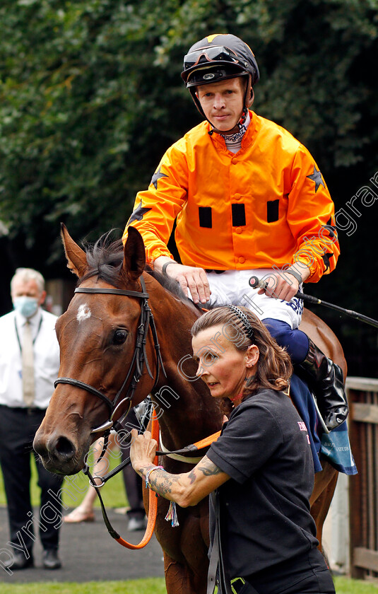 Dora-Penny-0005 
 DORA PENNY (David Probert) after The European Bloodstock News British EBF Fillies Nursery
Newmarket 31 Jul 2021 - Pic Steven Cargill / Racingfotos.com