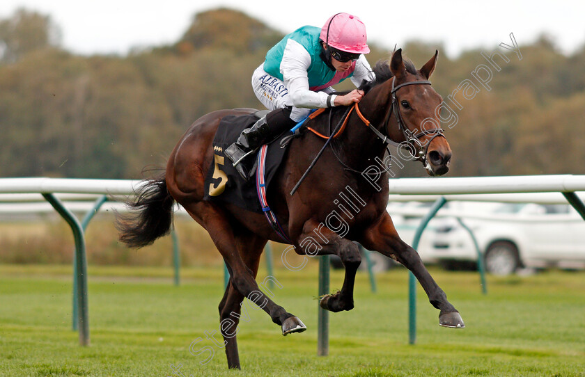 Noon-Star-0008 
 NOON STAR (Ryan Moore) wins The EBF Maiden Fillies Stakes
Nottingham 14 Oct 2020 - Pic Steven Cargill / Racingfotos.com