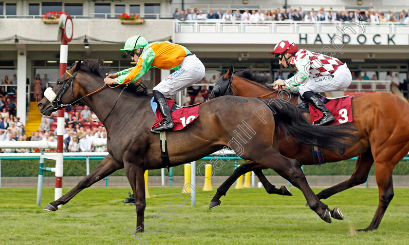 Eeh-Bah-Gum-0001 
 EEH BAH GUM (Oisin McSweeney) wins The Oakmere Homes Handicap
Haydock 2 Sep 2022 - Pic Steven Cargill / Racingfotos.com