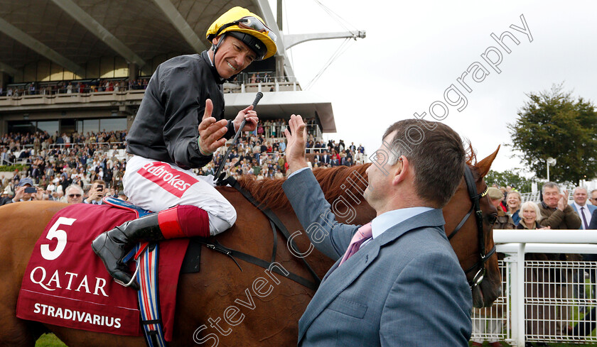 Stradivarius-0011 
 STRADIVARIUS (Frankie Dettori) with Tony Proctor after The Qatar Goodwood Cup
Goodwood 30 Jul 2019 - Pic Steven Cargill / Racingfotos.com