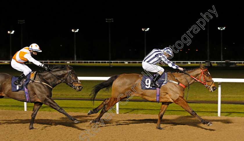 Visibility-0002 
 VISIBILITY (Kieran O'Neill) beats MY TARGET (left) in The Betway Casino Handicap
Wolverhampton 11 Jan 2021 - Pic Steven Cargill / Racingfotos.com