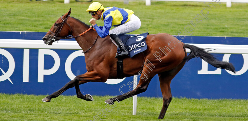 Goliath-0010 
 GOLIATH (Christophe Soumillon) wins The King George VI and Queen Elizabeth Stakes
Ascot 27 Jul 2024 - Pic Steven Cargill / Racingfotos.com