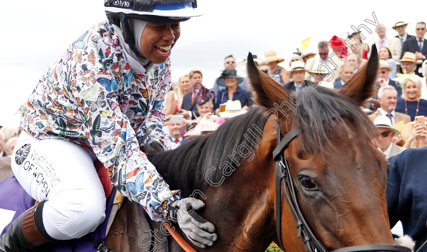 Haverland-0013 
 HAVERLAND (Khadijah Mellah) after The Magnolia Cup
Goodwood 1 Aug 2019 - Pic Steven Cargill / Racingfotos.com