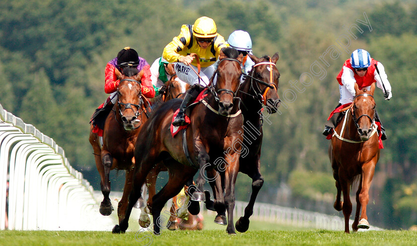 Just-Hubert-0006 
 JUST HUBERT (left, Tom Marquand) beats BUCKMAN TAVERN (light blue, Nicola Currie) in The Young Stayers Handicap 
Sandown 25 Jul 2019 - Pic Steven Cargill / Racingfotos.com