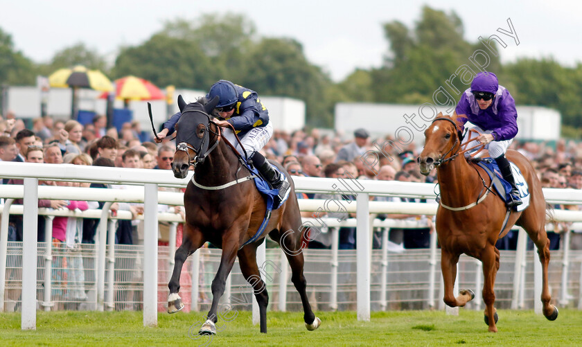 Harry-Three-0003 
 HARRY THREE (Ryan Moore) wins The Pavers Foundation Catherine Memorial Sprint
York 11 Jun 2022 - Pic Steven Cargill / Racingfotos.com