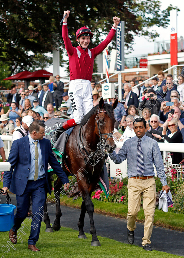 Mishriff-0010 
 MISHRIFF (David Egan) after The Juddmonte International
York 18 Aug 2021 - Pic Steven Cargill / Racingfotos.com