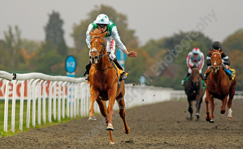 Glendevon-0011 
 GLENDEVON (Jamie Spencer) wins The 32Red British Stallion Studs EBF Novice Stakes Kempton 11 Oct 2017 - Pic Steven Cargill / Racingfotos.com