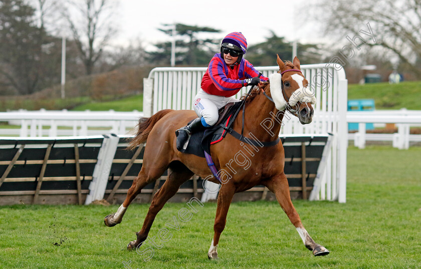 Thank-You-Ma am-0005 
 THANK YOU MA'AM (Olive Nicholls) wins The Thames Materials Novices Handicap Hurdle
Ascot 21 Dec 2024 - Pic Steven Cargill / Racingfotos.com