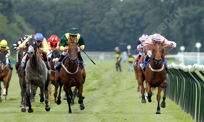 Destinys-Rock-0001 
 DESTINYS ROCK (right, Cieren Fallon) beats APACHE BLAZE (centre) and OPTIMA PETAMUS (left) in The Mansionbet Training Series Apprentice Handicap
Nottingham 16 Jul 2019 - Pic Steven Cargill / Racingfotos.com