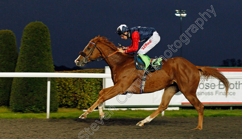 Cainhoe-Star-0004 
 CAINHOE STAR (Luke Morris) wins The 32Red.com Handicap Kempton 11 Oct 2017 - Pic Steven Cargill / Racingfotos.com