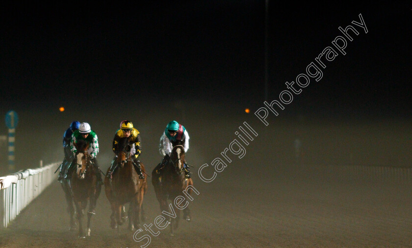 Pablo-Escobarr-0001 
 PABLO ESCOBARR (left, Tom Marquand) with HERMOSURA (centre) and WEEKENDER (right) on his way to winning The 32Red Wild Flower Stakes
Kempton 4 Dec 2019 - Pic Steven Cargill / Racingfotos.com