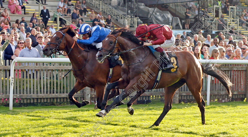 Middle-Earth-0003 
 MIDDLE EARTH (right, Cieren Fallon) beats NAQEEB (left) in The British Stallion Studs EBF Novice Stakes
Newmarket 28 Jul 2023 - Pic Steven Cargill / Racingfotos.com