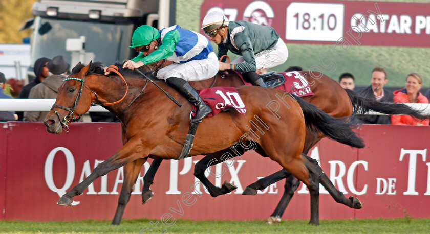 One-Master-0005 
 ONE MASTER (P C Boudot) wins The Qatar Prix de la Foret
Longchamp 6 Oct 2019 - Pic Steven Cargill / Racingfotos.com