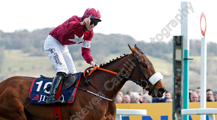 Shattered-Love-0007 
 SHATTERED LOVE (Jack Kennedy) wins The JLT Novices Chase Cheltenham 15 Mar 2018 - Pic Steven Cargill / Racingfotos.com