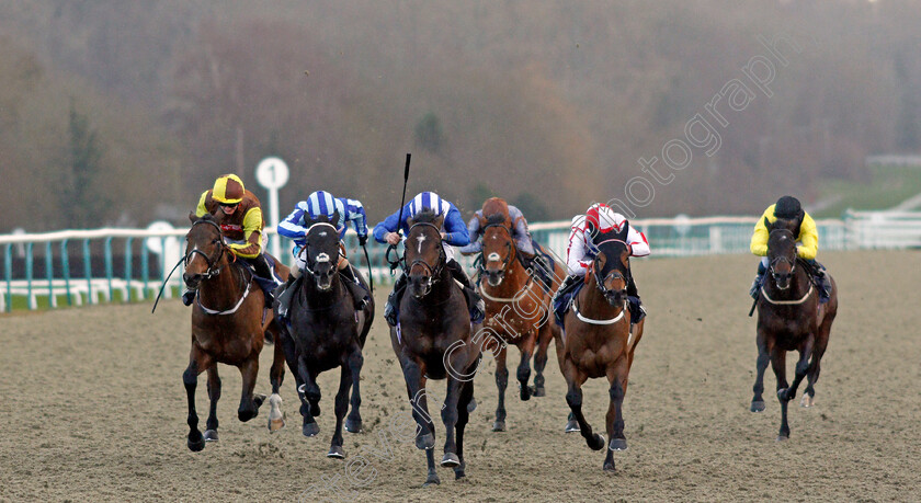 Al-Zaraqaan-0001 
 AL ZARAQAAN (centre, Tom Marquand) wins The Betway Handicap
Lingfield 19 Dec 2020 - Pic Steven Cargill / Racingfotos.com